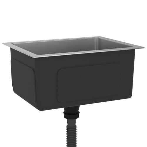 VidaXL Kitchen Sink Undermount Sink with Strainer Stainless Steel Sink